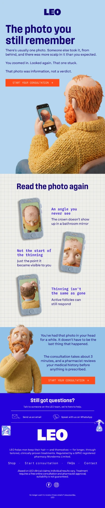 LEO story-led campaign designed by Myria